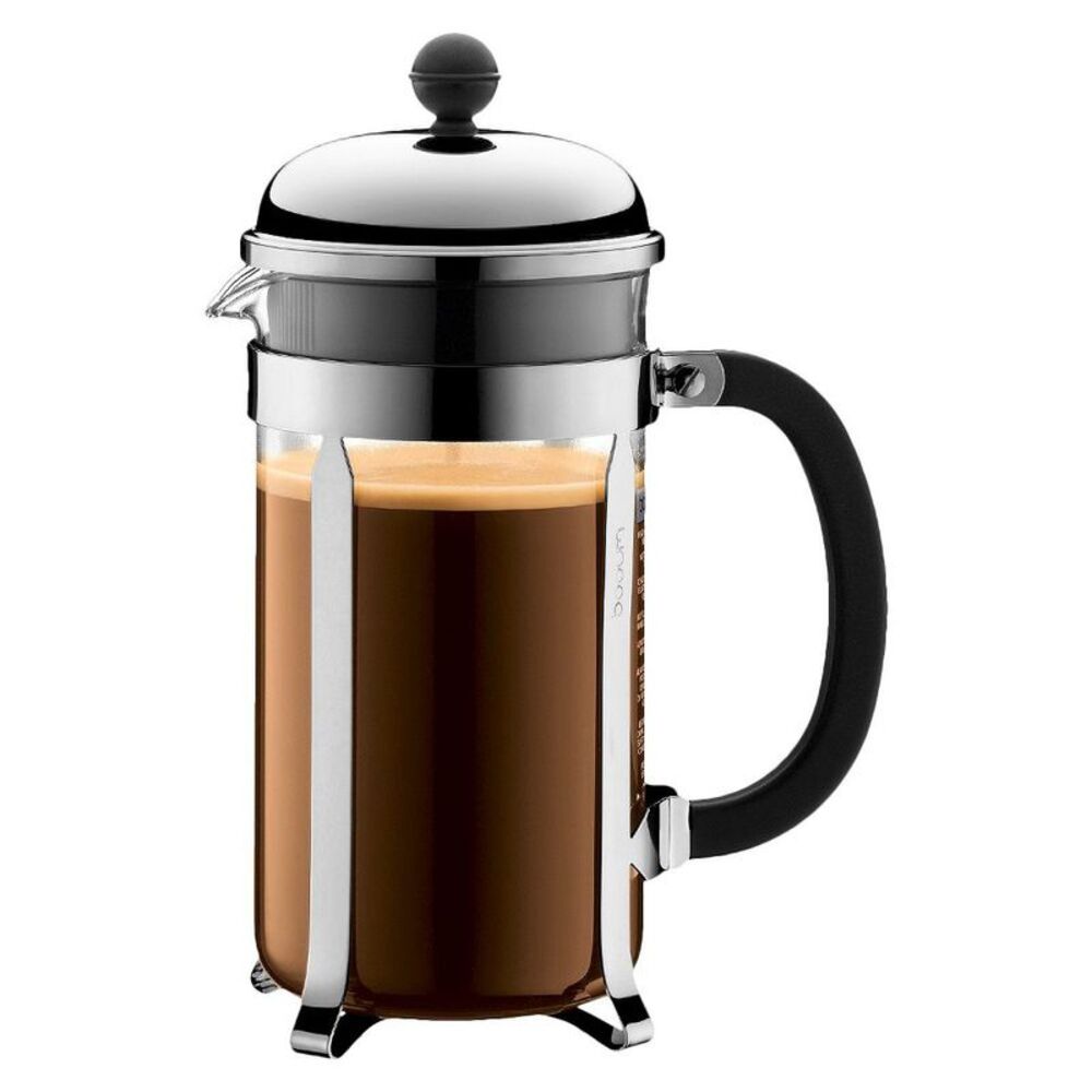 Bodum - Chambord 8 Cup 34oz Coffee Press Silver